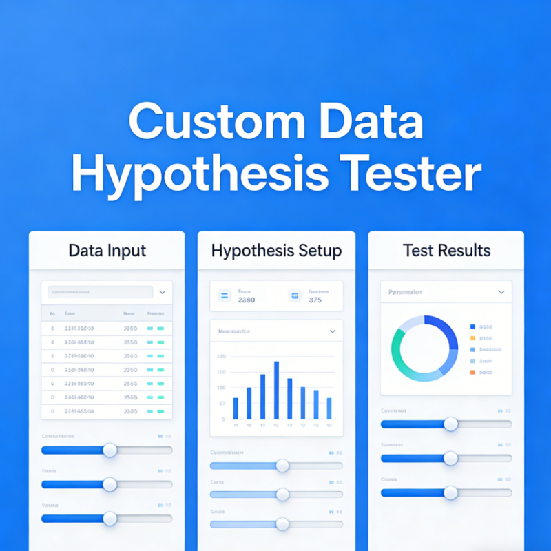 Custom Data Hypothesis Tester